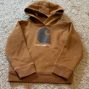Carhartt Kids Brown Logo Hoodie